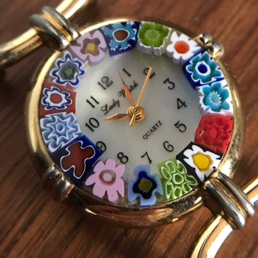 Murano Millefiori women's watch (needs band & battery) Antica Murrina Veneziana